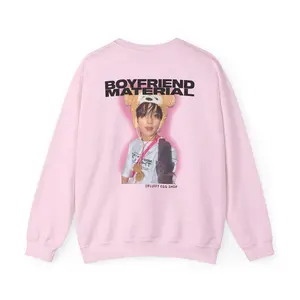 Kpop Haechan Boyfriend Material Unisex Crewneck Sweatshirt, NCT Fan Gift, Eco-Friendly Pullover, Hallyu Wave Fashion, Korean Pop Music