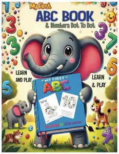 My First ABC Book & Numbers Dot To Dot: Fun Learning for Little Learners: Master Letters, Numbers with Easy Dot-to-Dot Activities