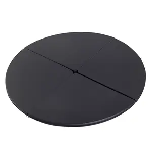 Soozier Pole Dance Mat, 2"T x 5'W Folding Pole Crash Mat for Home, Lightweight and Foldable, Black