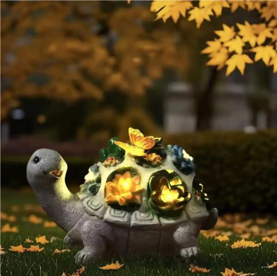 Gifts for Mom Grandma Wife Sister Nana from Daughter Son Husband, Women's Birthday Gifts, Turtle Statue Solar Garden Decor for Outdoor Yard, Patio, Home, Terrace.