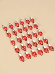 30pcs Mini Ladybug Hair Clips Set, Cute Creative Duckbill Barrettes for Bangs Side Cornrows, Simple Simulated Design for Women & Girls