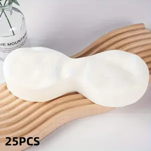  25Pcs Disposable Non-Woven Eye Mask Pads, Dry Eye Care Paper for Salon Use, Gentle Beauty Accessories