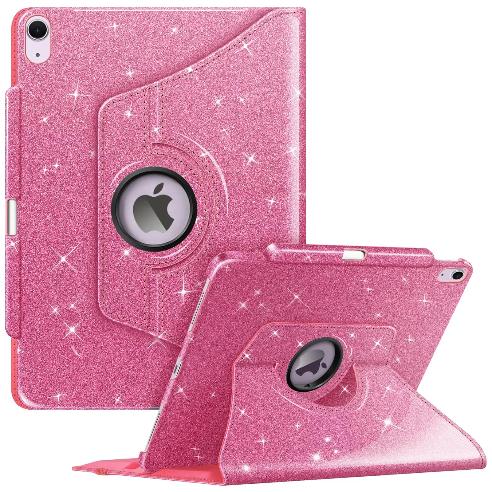 Fintie 360-Degree Rotating Case for iPad Air 13 (M4/M3/M2 Chip) with Glittery Design, iPad Protective Stand Cover with Pencil Holder, Auto-Wake/Sleep tint