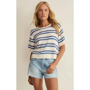 Prado Stripe Sweater Lake Blue