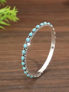 Bohemian Style Synthetic Turquoise Men's Bracelet, Bohemian Artistry, Handcrafted Jewelry Accessory, Perfect Gift for Him, Unique Design, Choking Hazard Warning