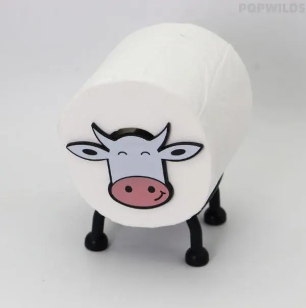 Pig-Shaped Compact Roll Paper Holder, Sturdy Space-Saving Toilet Tissue Rack for Home Bathroom - Functional Decor for Sports & Outdoor Gear Storage Convenience, Bedroom, Toilet Paper, Animal-Shaped, Cute Animal Design, Durable, Space Saver, Bathrooms, Rol