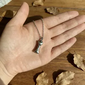 Premium Bone Ash Locket Necklace: Cherish Your Pet's Paw Print Memory | Cremation Urn Jewelry for Dog Lovers