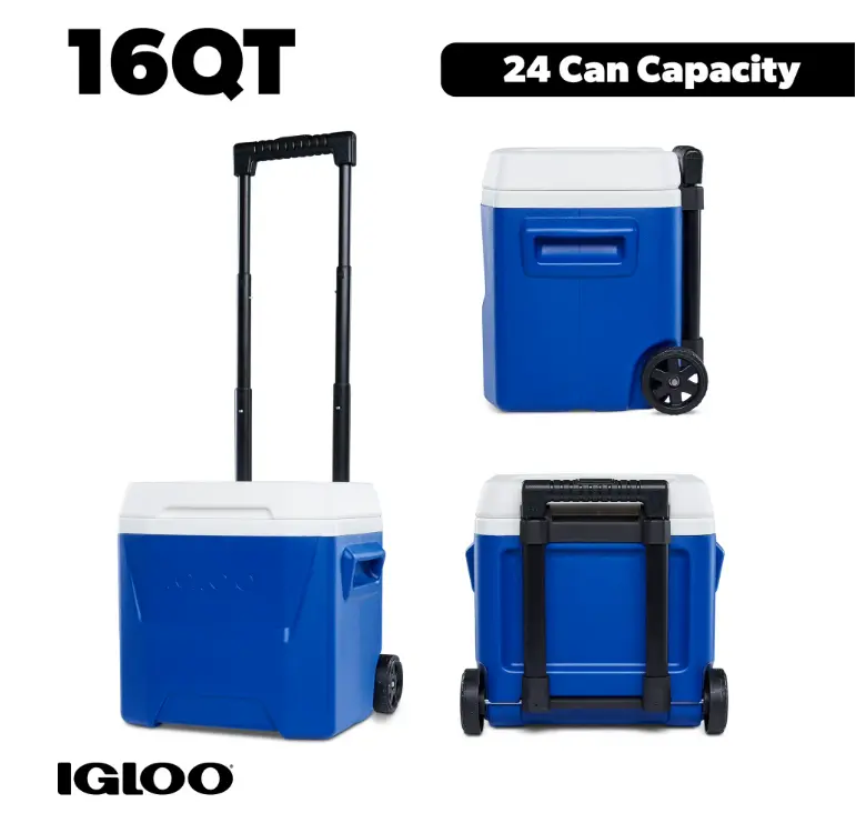 Igloo 16 QT Laguna Hard Side Ice Chest Cooler with Wheels