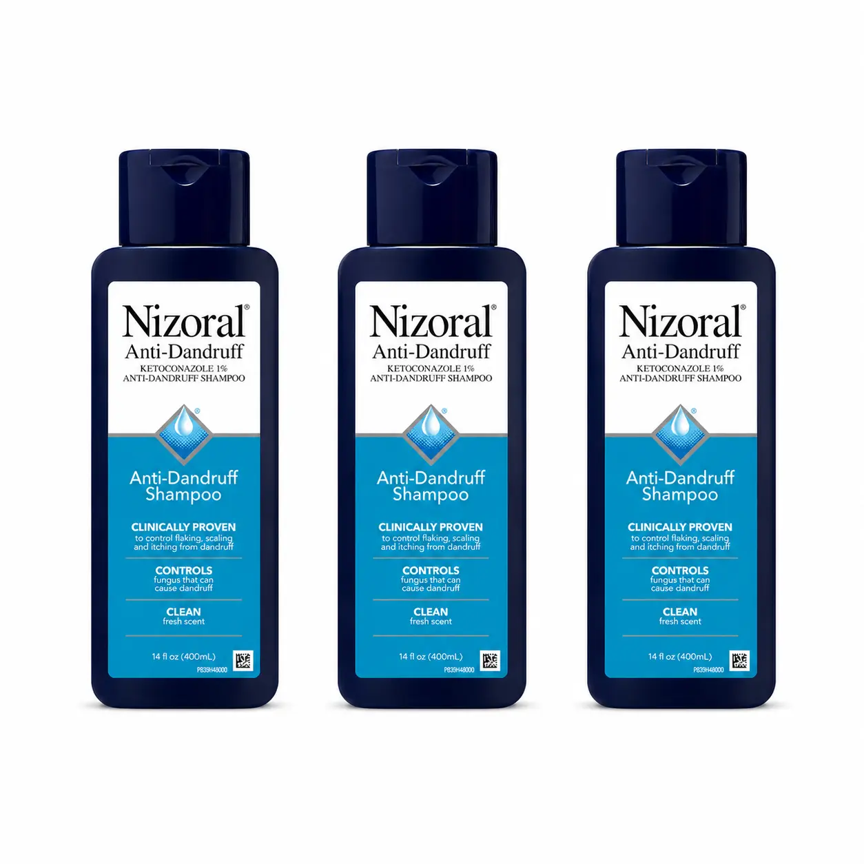 Nizoral Anti-Dandruff Shampoo , Fresh Scent, 14 Fl Oz |   Anti-Fungal Shampoo, Dandruff Shampoo for Dandruff Relief