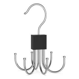 Rotatable Bag Hook, Multi-functional Bag Hanger, Wardrobe Hanging Bag Storage Rack, Home Organizer for Bag, Belt, Hat, Clothes, Holder