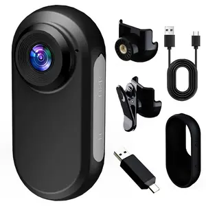 Optiprime 1080P Ultra HD Thumb Sports Camera, Portable Camcorder for Outdoor Activities, Wearable Action Camera, Handheld Recording, Wearable Body Cam, Ideal for Cycling & Skiing