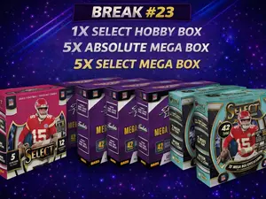 BREAK #23 1X SELECT HOBBY BOX, 5X ABSOLUTE MEGA BOX, 5X SELECT MEGA BOX| PYT TEAM BREAK