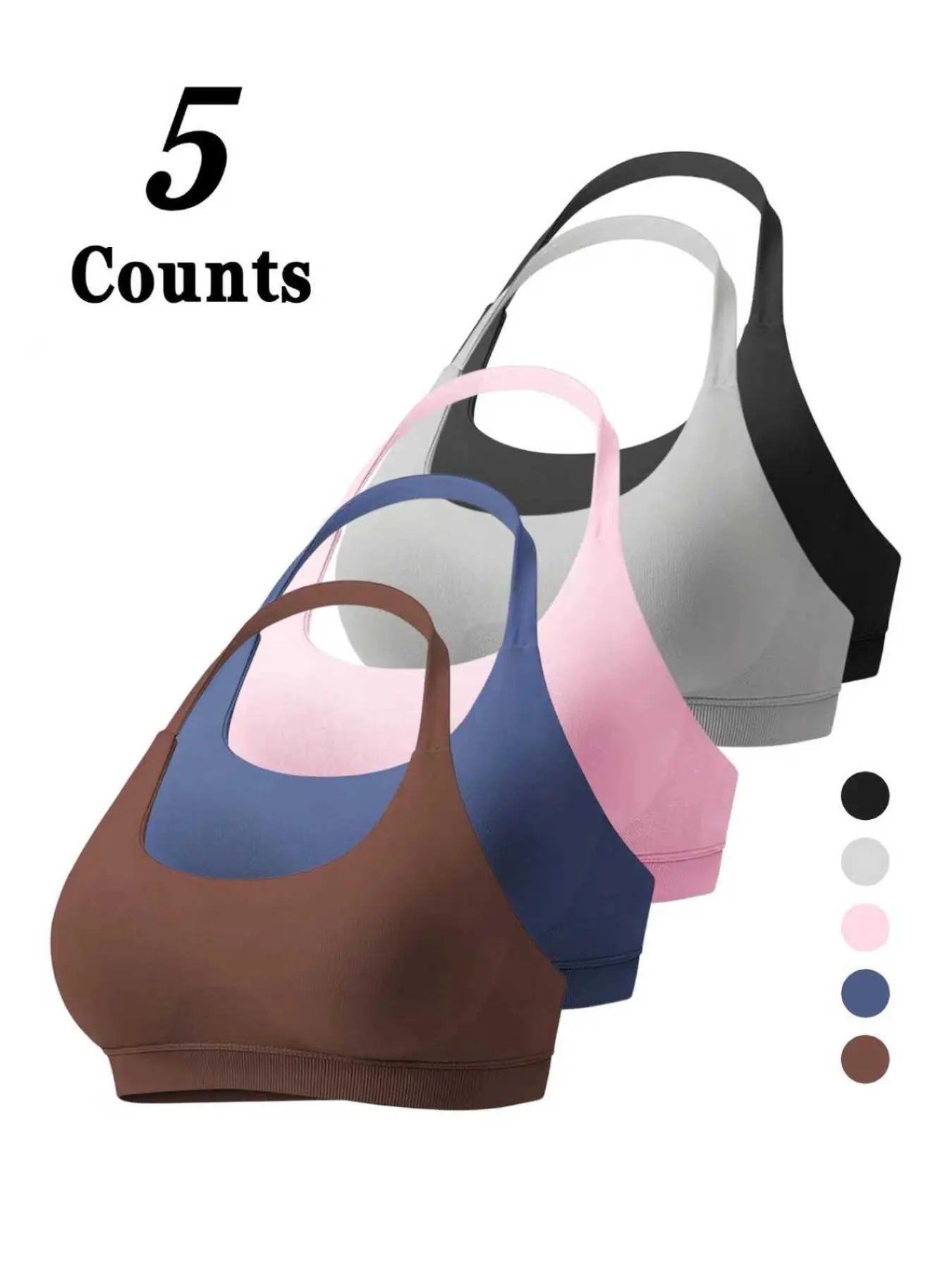 Women's Multifunctional Quick-Dry Sweat-Wicking Halter Sports Bra, Sporty Workout Bra, Tank Top for Gym, Yoga and Golf, Summer Athletic Wear