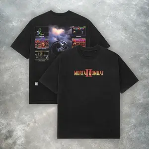 Mortal Kombat 2 Tee - Retro Y2K Gamer Heavyweight Cotton T-Shirt