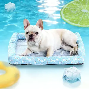 Summer Pet Mat Ice Pad Cat Dog Bed, Cooling Pet Cushion for Dogs & Cats, Comfortable Summer Pet Bed, Model Xinghao Bone01