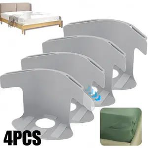 Lock Sheet Holders Set of 4 - Heavy Duty Non-Slip Bed Sheet Holders with Fitted Sheet Straps, Keep Sheets Firm & Tight, Corner Fitted for All Mattress Sizes Bedsheet Clip - Durable Bedding Accessories, Practical Design, Gifts for Children