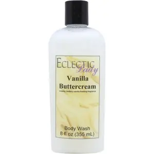 Vanilla Buttercream Liquid Pearl Body Wash, 3 in 1 Use for Bubble Bath, Hand Soap & Body Wash