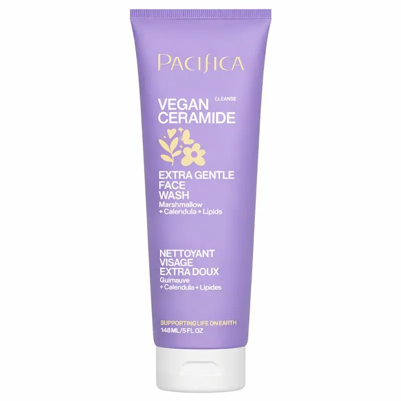 Pacifica Vegan Ceramide Extra Gentle Face Wash, 5.0 Ounce