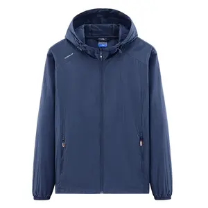 Unisex Lightweight UV Protection Hooded Jacket - Breathable, Quick-Dry, Packable for Summer Outdoor Activities like Fishing, Cycling, Climbing, Hiking, Running - 100% Nylon, Solid Color, Zipper Pockets, Regular Fit, Summer Outdoor Gear| Sleek Hooded Jacke