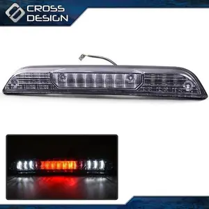 CROSSDESIGN Fit For 15-19 Ford F-150 Black Housing Rear LED Third 3rd Brake Light Cargo Lamp