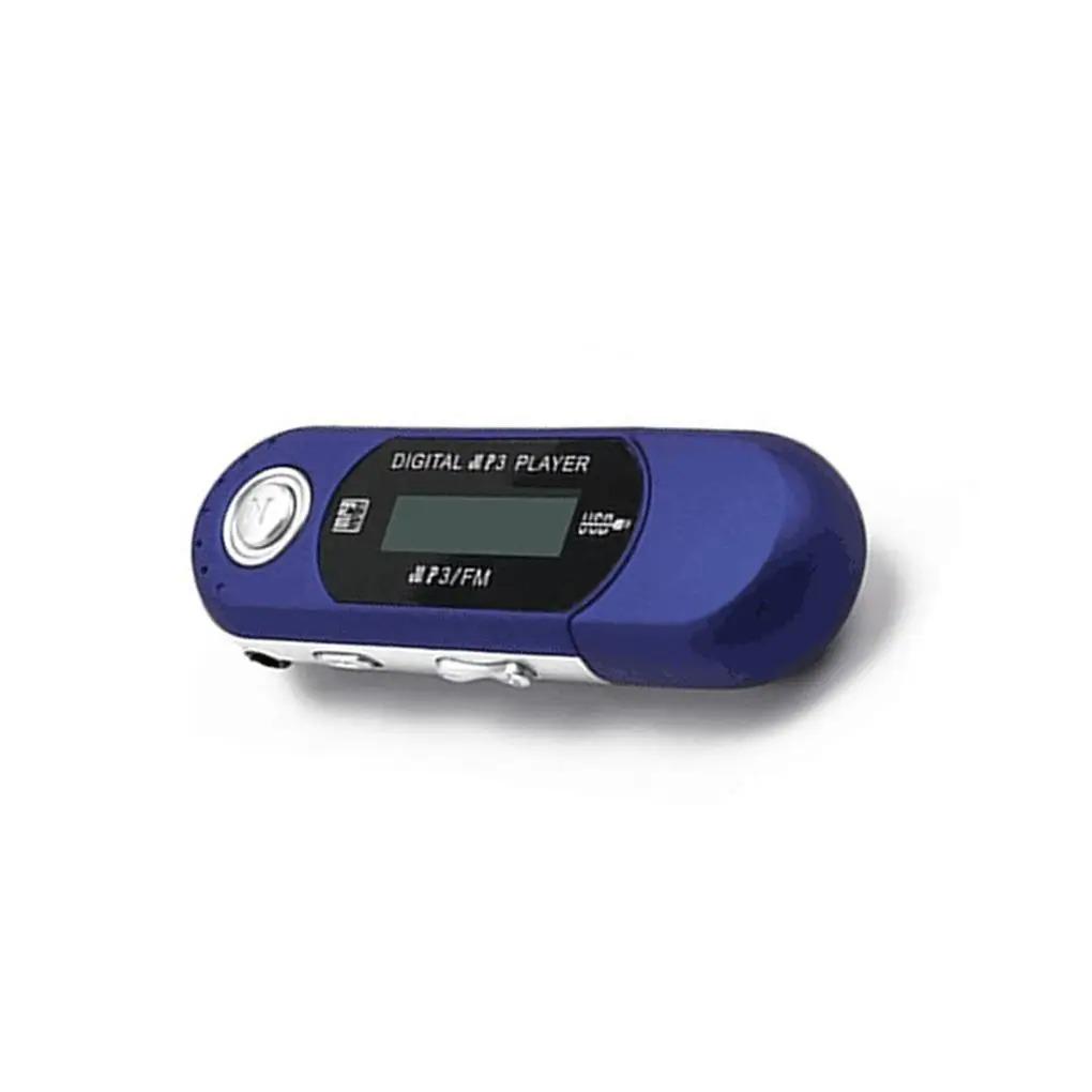 Mini MP3 Player USB 2.0 Small Flash Drive Lossless Sound Multilanguage LCD Music Player with 3.5mm Audio Jack Automatic Shutdown