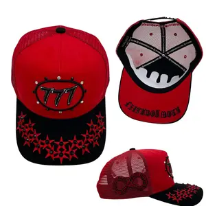 Hudson - “Stars”  777Trucker hat - RED V1