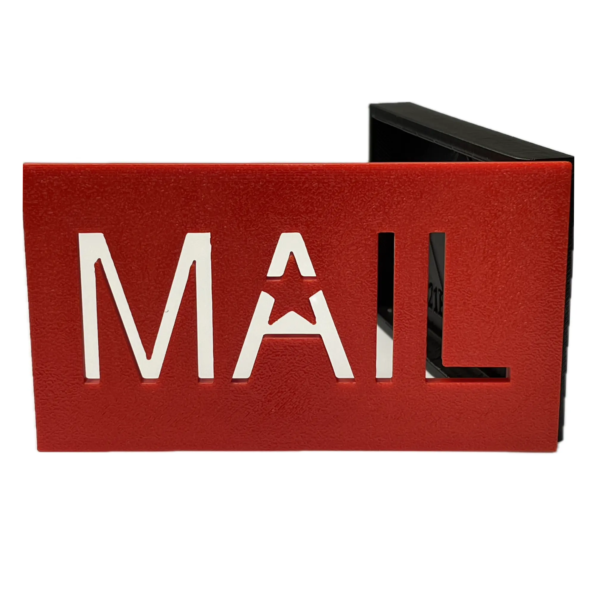 MAIL Design Mailbox Flag - Easy Install for Stone & Brick Mailboxes