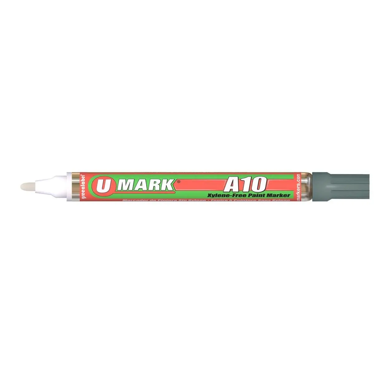 U-Mark A10 2mm Silver Paint Marker 12-Pack Heavy-Duty Press-Tip Valve for Smooth Paint Flow, Industrial Marking & Witness Dots, DIY Crafts, Scrapbooking & Stamping; Premium Office Accessories