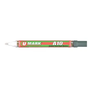 U-Mark  2 mm A10 Paint Marker, Silver - 12 per Box