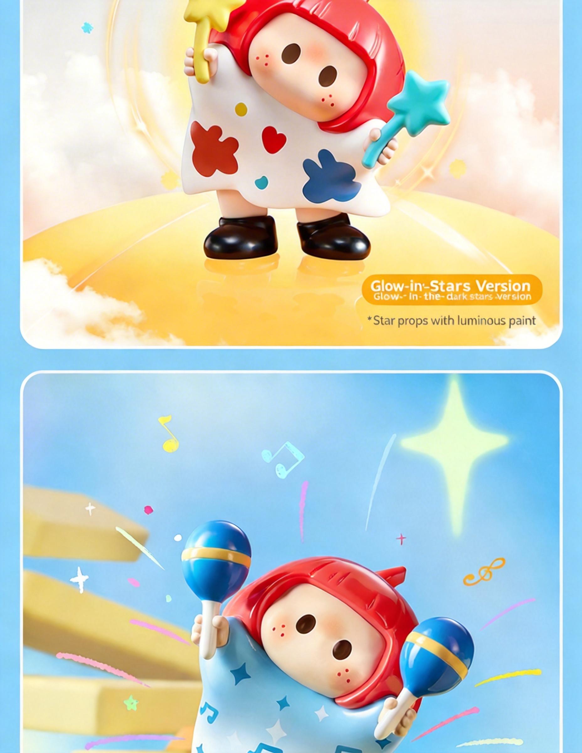 MINISO YOYO Cute Tilting Series Icon Box Blind Box Figurine “Rururu Sauce” Trendy Collectible Figurine Ornament Birthday Gift