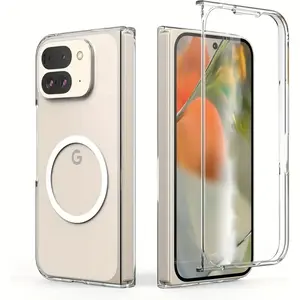 Please Select A Model To Purchase For Google Pixel 9/10 Pro Fold Transparent Magnetic Wireless Charging Protective Hard Case Phone Case Cover