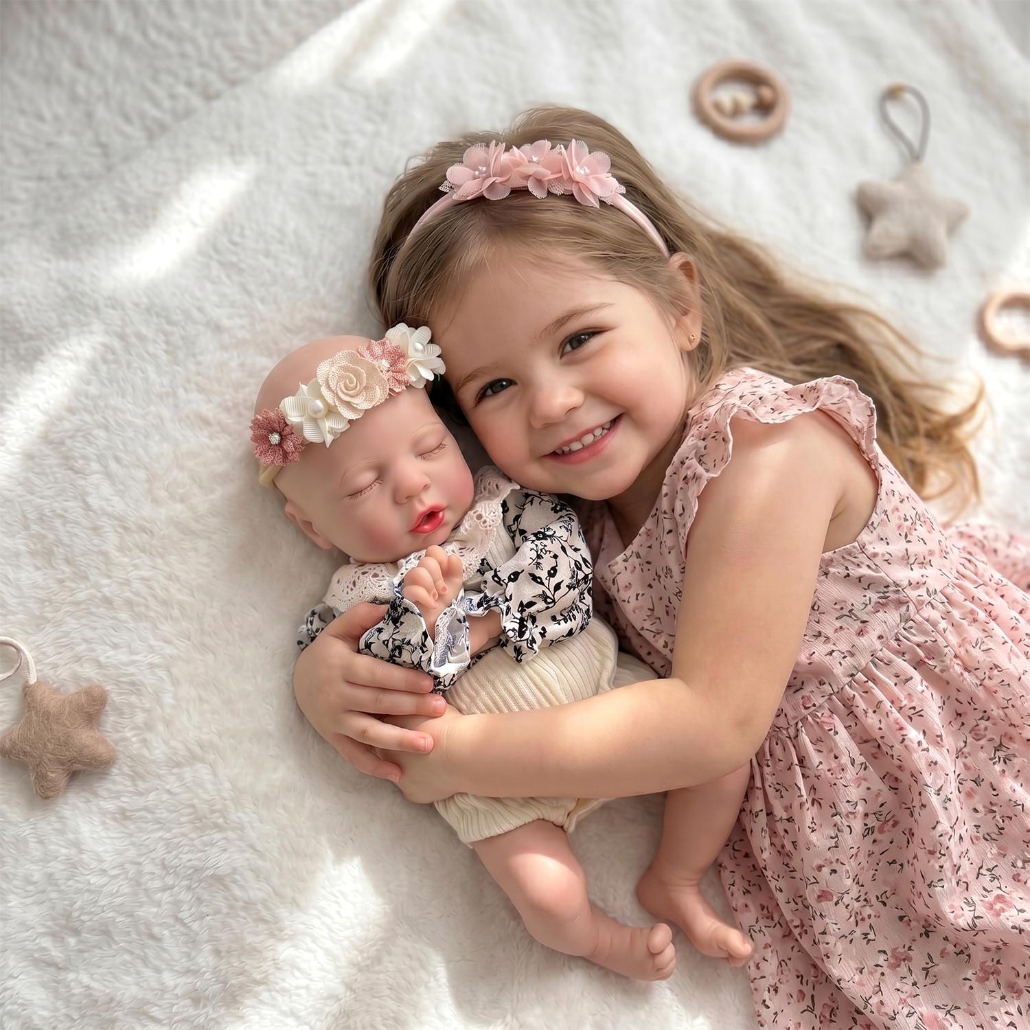 Summerwins Mayfair 13in/33cm Full-Body Silicone Reborn Girl Doll - 3.0lb Lifelike Newborn, Waterproof, BPA-Free, Flexible Movement, Drink Water & Pee Simulation Fun, No Hair Collectible for Collecting, Kids 3+, Lifelike Newborn Doll, Soft Dolls Summerwins Mayfair 13in/33cm Full-Body Silicone Reborn Girl Doll - 3.0lb Lifelike Newborn, Waterproof, BPA-Free, Flexible Movement, Drink Water & Pee Simulation Fun, No Hair Collectible for Collecting, Kids 3+, Lifelike Newborn Doll, Soft Dolls