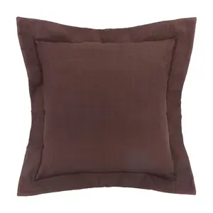 Solid Flange Throw Pillow by Valerie