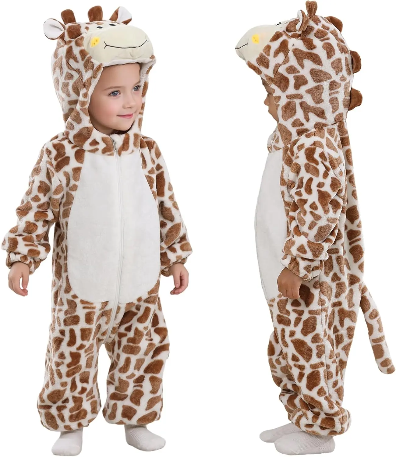 TONWHAR Infant Toddler Kid Halloween Giraffe Cosplay Costume Baby Animal Outfit Snowsuit