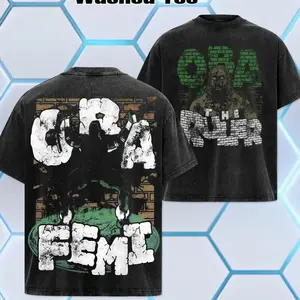 WWE 2026 - ''Oba Femi'' World Champion, Oversize Unisex Acid Wash Tee - Hoodie, WWE Legend Streetwear, Cotton, Graphic Tee T-Shirt Hoodie, Classic, Wrestling Crew Neck, Summer Outfits, Gift For Him Her SWX