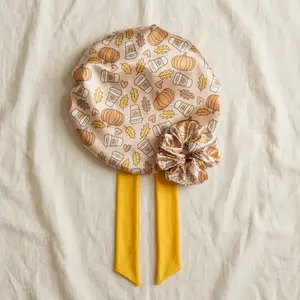 Coffee Cup Pumpkin Tie