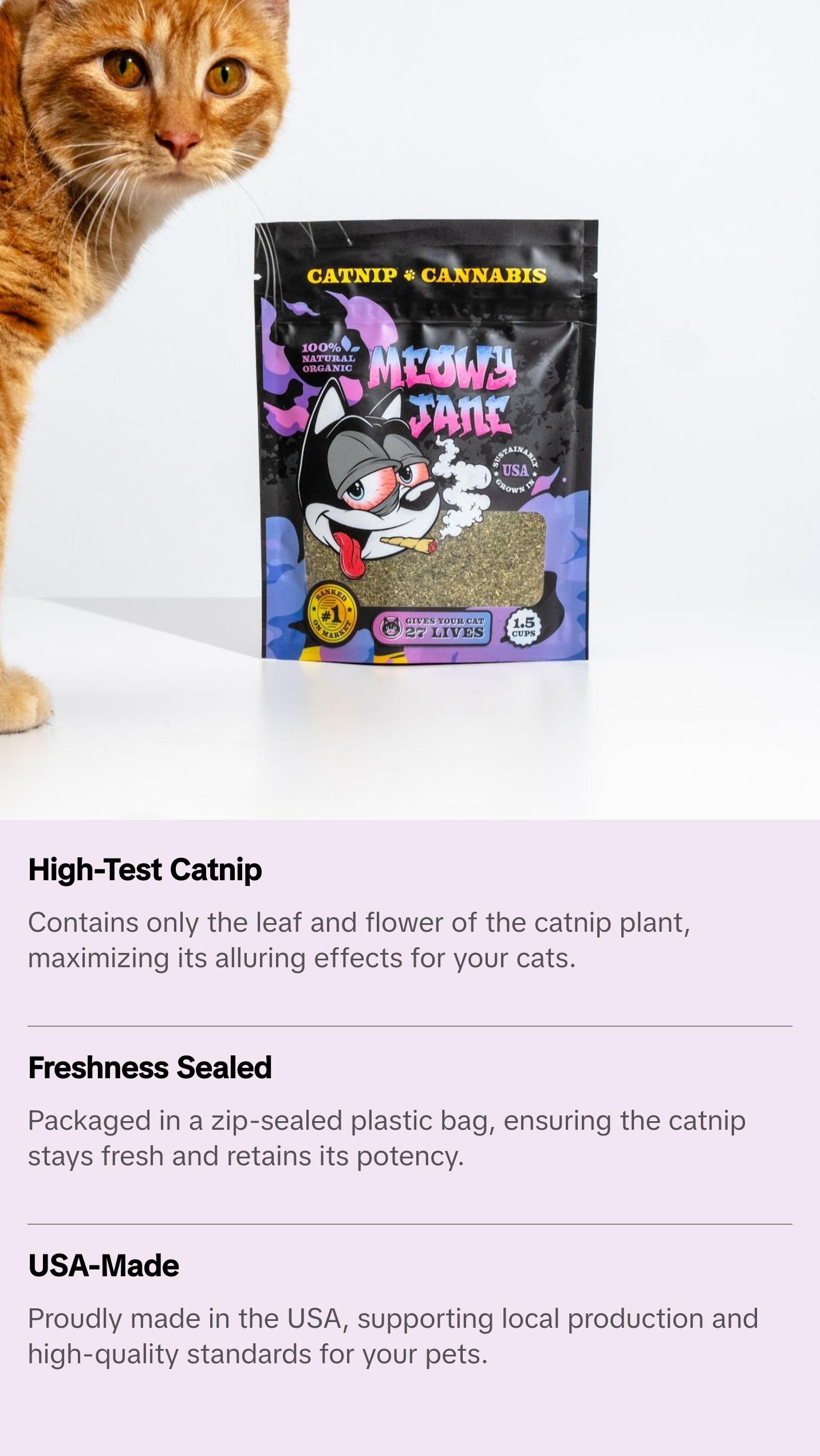 Meowy Jane Organic Catnip cat toys