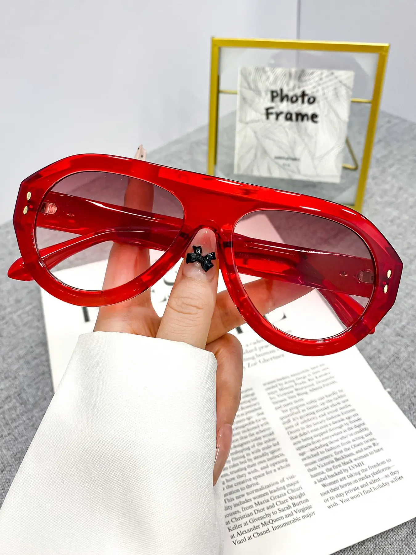 Vintage Rice Nail Large Frame Thick Glasses, Trendy Casual Eyeglasses, Trending Glasses, Unisex Fashion Eyewear, Stylish Trendy Eyewear, Anti-Blue Light, Casual Style, Party Eyewear, Perfect for Parties and Daily Wear