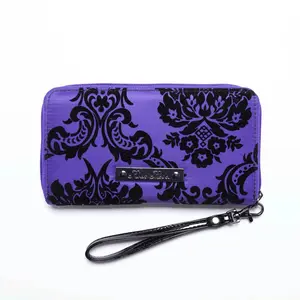 Violet Damask Wallet