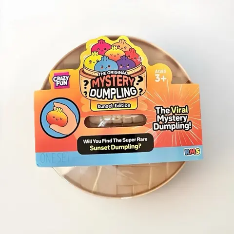 Dumpling The original Mystery Squishy RMS 100% - Sunset - Tie-Dye - Glitter - Orange - Shark - Seashell - Flower - Holographic - Golden - Limited Edition