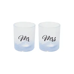 Silipint 12oz Mr. & Mrs. Silicone Rocks Glass Set – Premium LFGB-Certified, 100% Food-Grade Drinkware – Unbreakable, BPA-Free, Dishwasher & Microwave Safe, Reusable Non-Toxic Cups – Perfect Wedding, Anniversary & Couples Gift, & Holiday Gifts