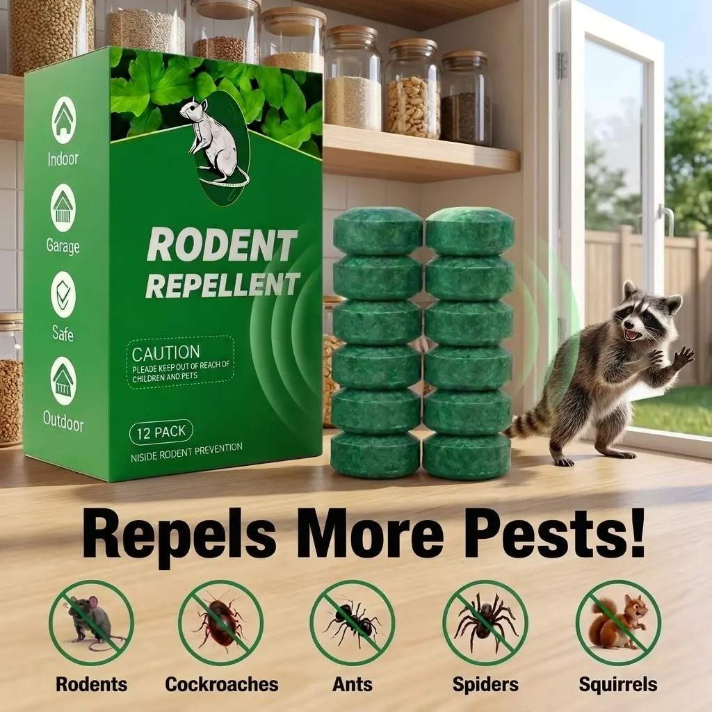 12-Pack  natural repellent ball   Peppermint Oil Pest Repellent, Strong Long-Lasting Scent for Raccoons, Rodents, Mice, Rats, Ants – Ideal for Homes, Garages