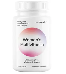 Women’s Methylated Multivitamin & Multimineral – L-Methylfolate, Iron, Biotin & Horsetail Complex for Energy, Hair, Skin & Nail Support, High Absorption Methylated Vitamins for Women – 30 Capsules