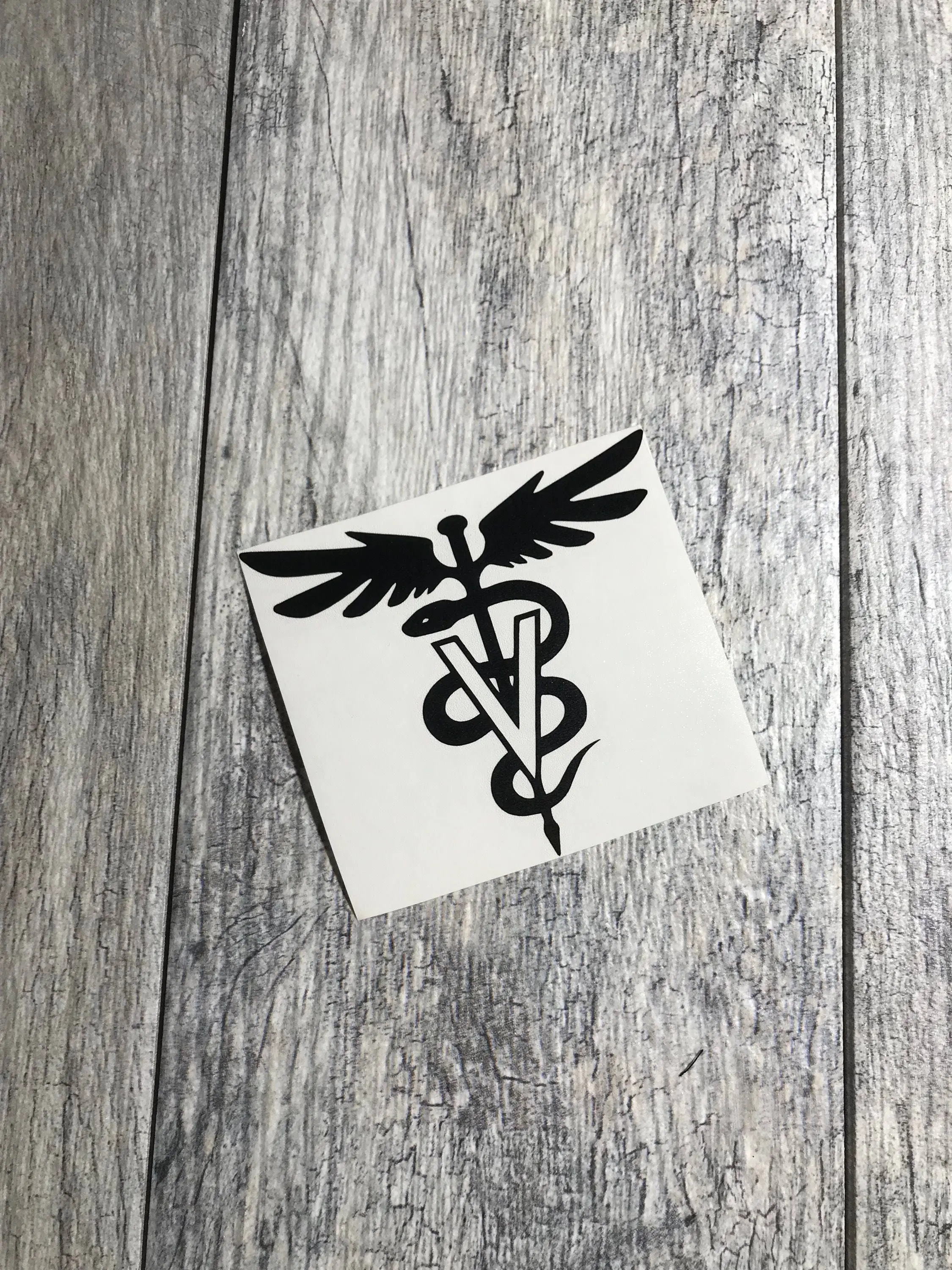 Veterinary Medicine, Veterinary  Technology Vinyl Decal, Caduceus, Car Decal, Tumbler Decal, Phone Decal