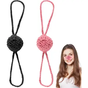 2pcs Winter Nose Warmers, Crochet Nose Covers for Cold Weather Windproof & Cozy Protector Outdoor Ski