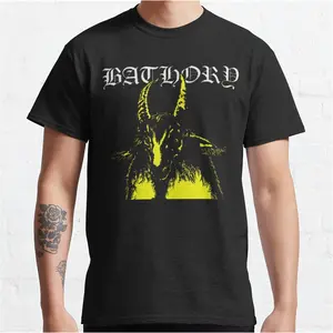 Bathory Metal Band Tee: Burzum, Black & Death Metal Shirt - Swedish Nile, Viking & Thrash Metal - Cotton Hoodie T-Shirt