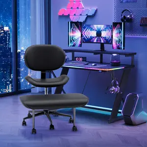 【Deal】Nost & Host Upgraded Ergonomic Cross Legged Swivel Chair, Adjustable Height, Meditation Chair with Back Support, Home and Office