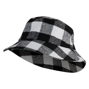 Big Size Buffalo Checker Bucket Hat