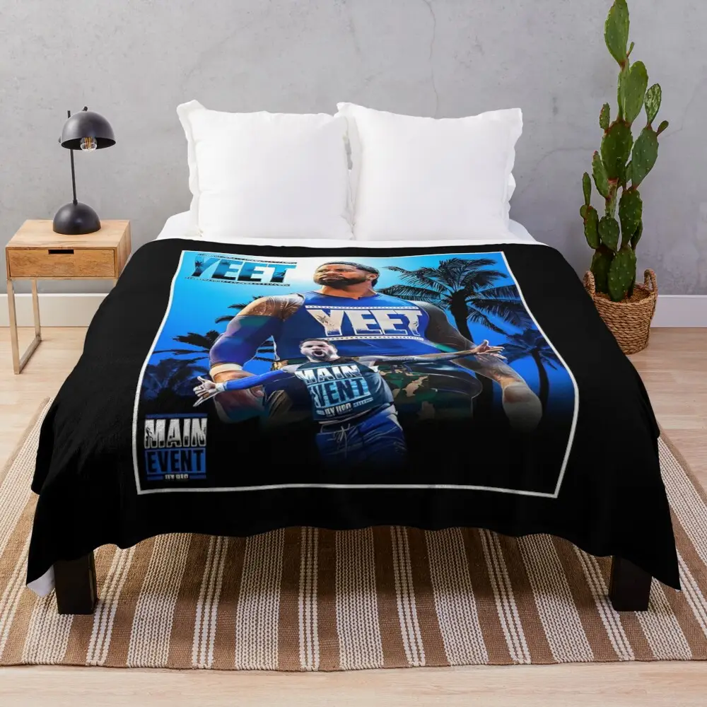MAIN EVENT JEY USO Throw Blanket Giant Sofa Extra Large Throw cosplay anime Winter beds Blankets