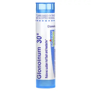 Boiron Glonoinum, 30C, Menopause, Approx 80 Pellets